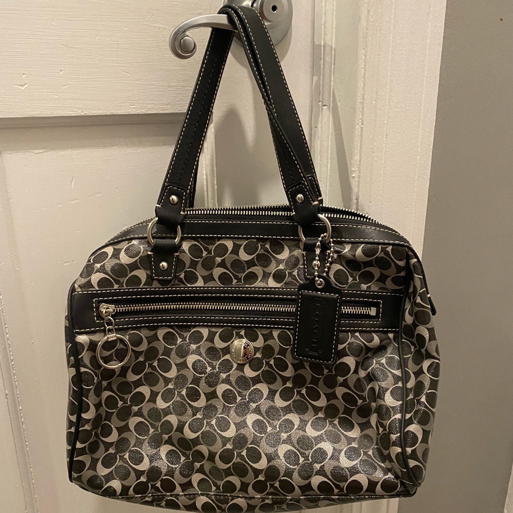 Coach Signature Vinyl Tote Bag